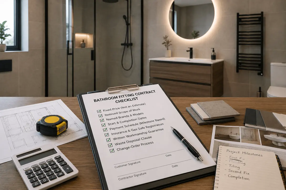 Bathroom Fitting Contract Checklist: What to Check Before You Sign