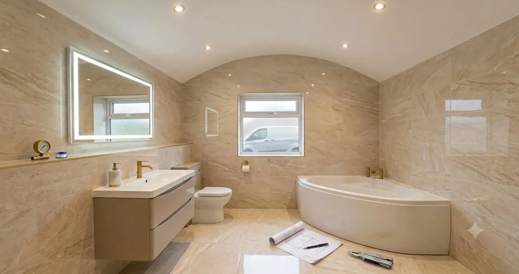 Difference Between Plumber and Bathroom Fitter during a bathroom renovation project