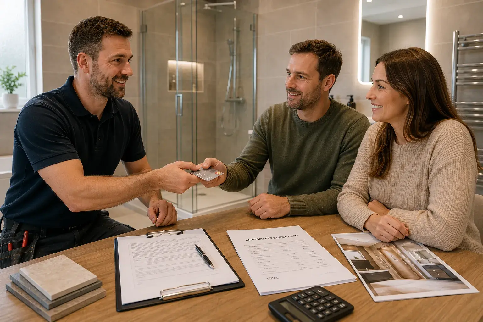 How Much Deposit Should You Pay for a Bathroom Fitter?